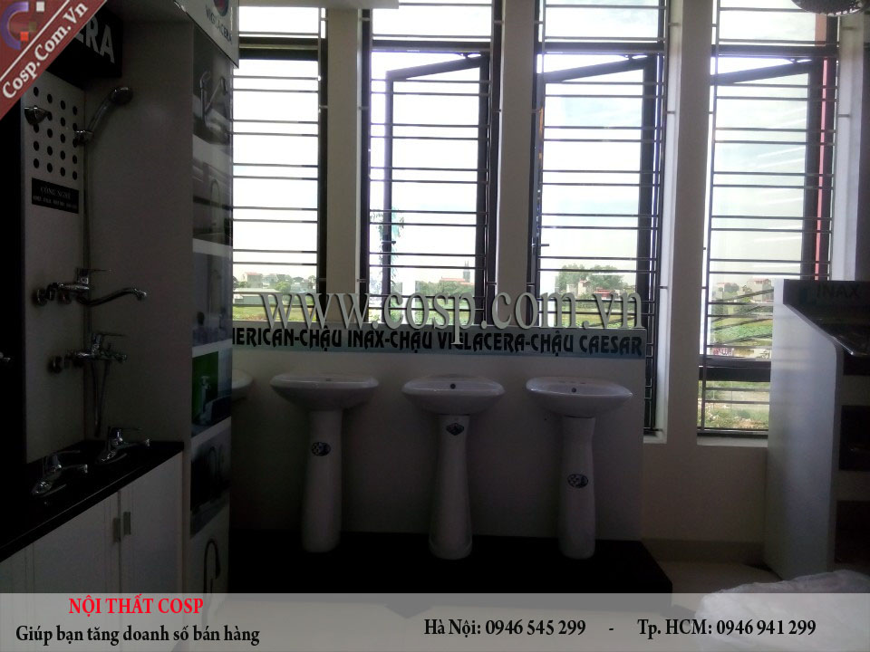 Thi công cửa hàng VLXD chị Ước- Hà Nam
